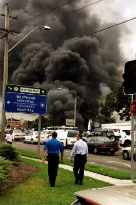 Sydney Building Fire - Parramatta 